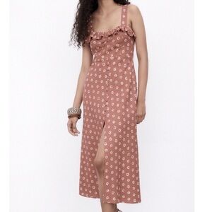ZARA Linen Blend Dress